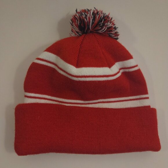 Tim Hortons Maple Leaf Pom Toque – Adult, Red/White - Picture 3 of 5